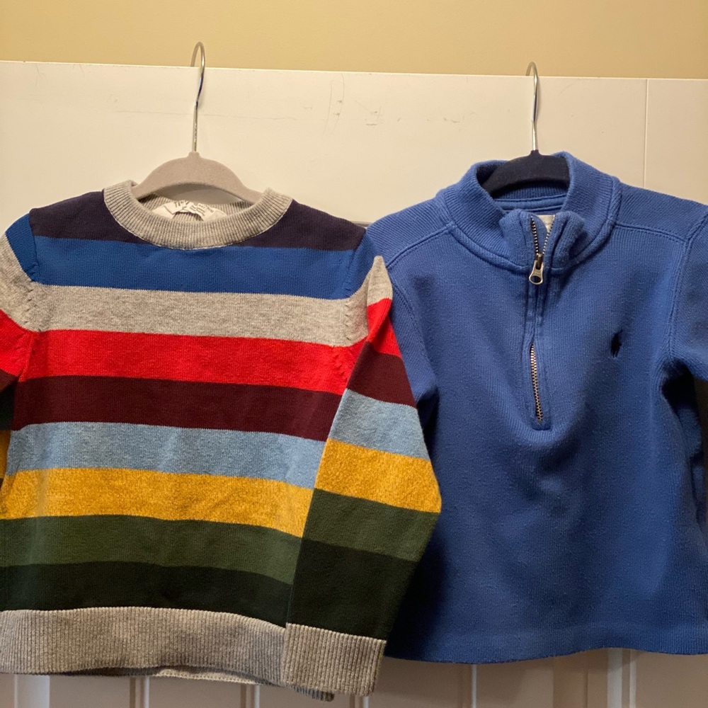 Set of 2 Baby Boy Sweaters-2T -Ralph Lauren & H&M